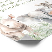 Oerwoud Safari Wild One Animals Mom Osa Bar Poster (Hoek)