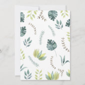 Oerwoud Safari Wild One Baby shower Kaart (Achterkant)