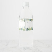 Oerwoud Safari Wild One Baby shower Waterfles Etiket (Achterkant)