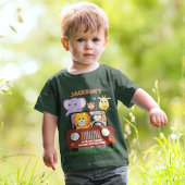 Oerwoud Safari Wild One Zoo Animal Kids Verjaardag T-shirt
