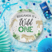 Oerwoud Safari Wild Op een dag Papieren Bordje (Feest)