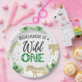Oerwoud Safari Wild Op een dag Papieren Bordje (Feest)
