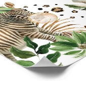 Oerwoud Safari Wild Party Animals Verjaardag Welko Poster (Hoek)