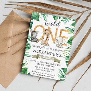 Oerwoud Safari Wild Uitnodiging van één dag