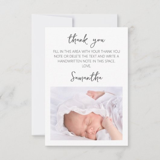 Oerwoud Safari Zebra Bloemen Baby shower Bedankkaart (Voorkant)