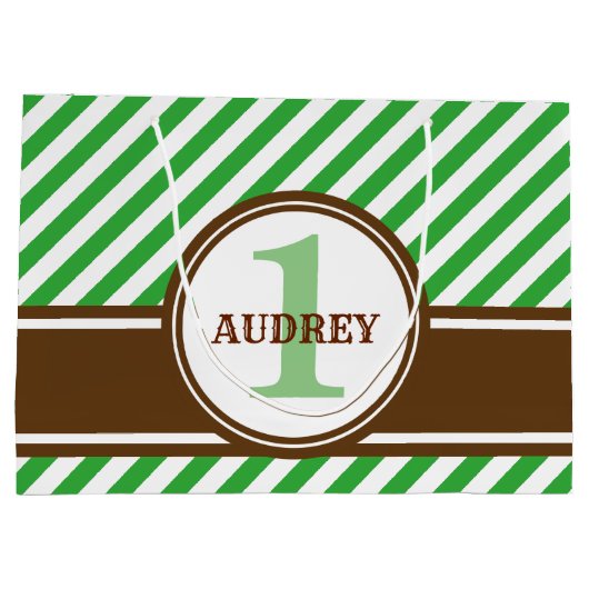 Oerwoud Safari Zoo Animal Birthday Baby shower Groot Cadeauzakje (Achterkant)