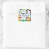 Oerwoud Safari zoo baby shower stickers (Tas)