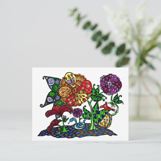 Oerwoud Scène-Briefkaarten Briefkaart (Staand voorkant)