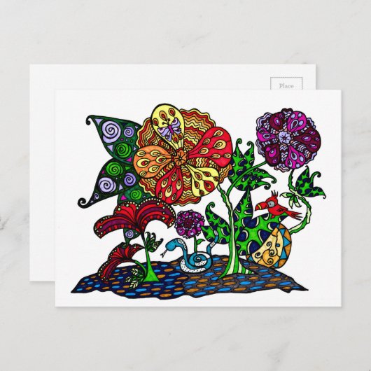 Oerwoud Scène-Briefkaarten Briefkaart (Voorkant / Achterkant)