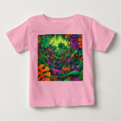 Oerwoud Scene Exotic Animals T-shirt (Voorkant)