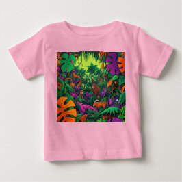 Oerwoud Scene Exotic Animals T-shirt