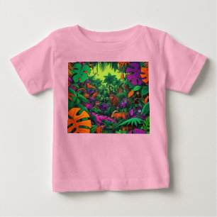 Oerwoud Scene Exotic Animals T-shirt