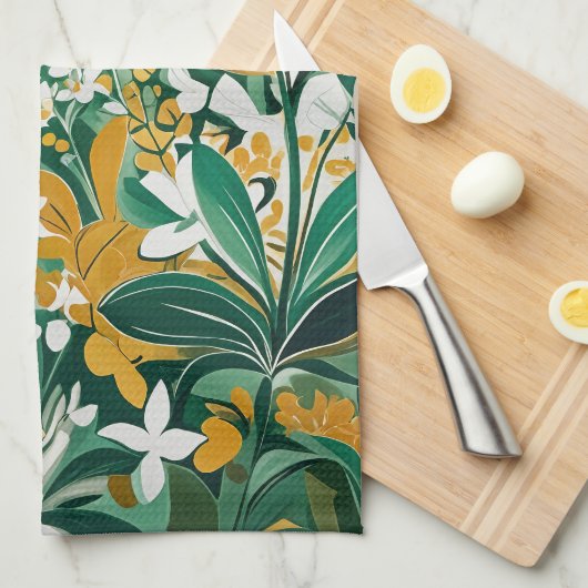 Oerwoud Serenade Theedoek (Quarter Fold)