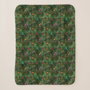 Oerwoud 🌴 🌺 🦜 sherpa deken