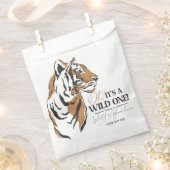 Oerwoud Siberische tijger op een eerste verjaardag Bedankzakje (Geknipt)