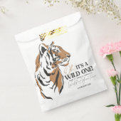 Oerwoud Siberische tijger op een eerste verjaardag Bedankzakje (Gezegeld)