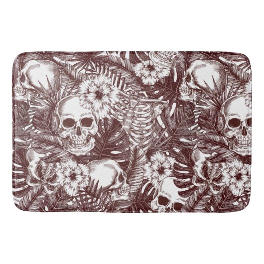 Oerwoud Skulls Bath Mat (Voorkant)