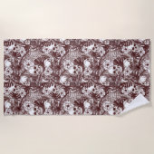 Oerwoud Skulls Beach Towel Strandlaken (Voorkant)