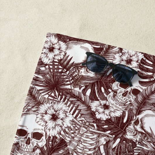 Oerwoud Skulls Beach Towel Strandlaken (In situ)