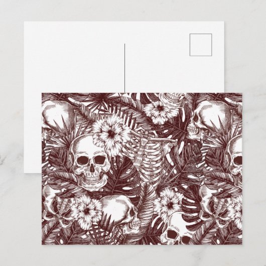 Oerwoud Skulls Briefkaart (Voorkant / Achterkant)