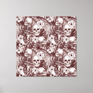 Oerwoud Skulls Canvas afdrukken