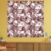 Oerwoud Skulls Canvas afdrukken (Insitu (Woonkamer))