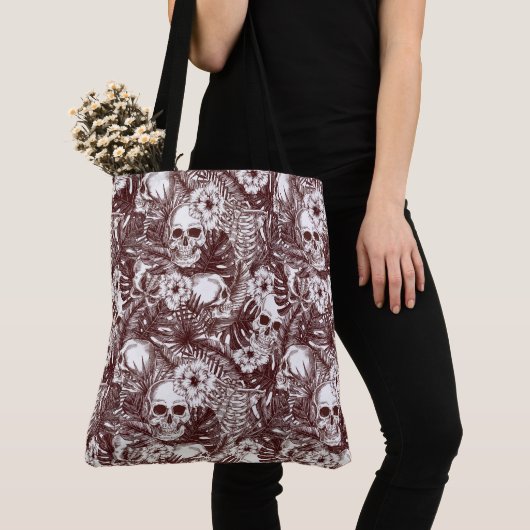 Oerwoud Skulls Canvas tas (Dichtbij)