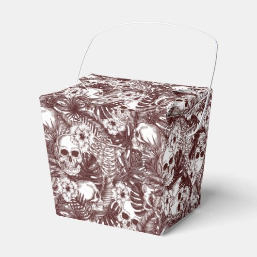 Oerwoud Skulls Favor Box Bedankdoosjes (Voorkant Zijde)