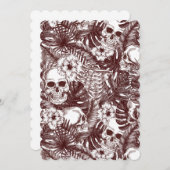 Oerwoud Skulls Flat Wenskaart Kaart (Voorkant / Achterkant)