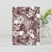 Oerwoud Skulls Flat Wenskaart Kaart (Staand voorkant)