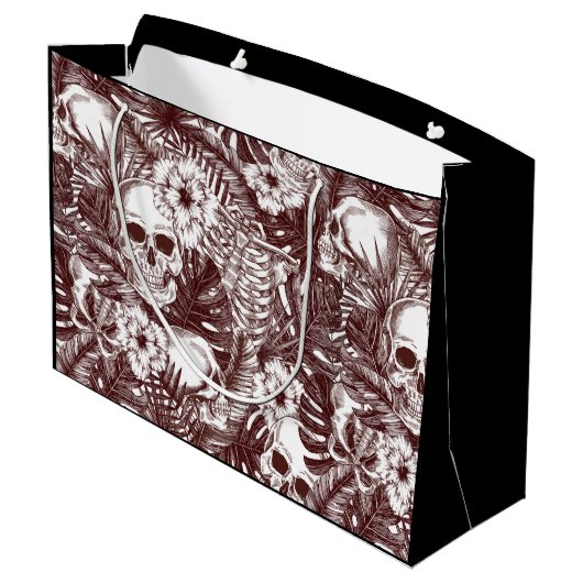 Oerwoud Skulls Gift Bag Groot Cadeauzakje (Achterkant Gekanteld)