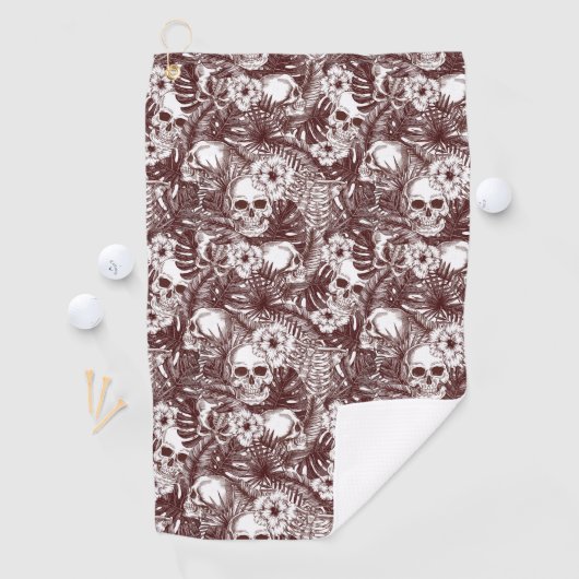 Oerwoud Skulls Golf Towel Golfhanddoek (Insitu)