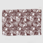 Oerwoud Skulls Golf Towel Golfhanddoek (Horizontaal)