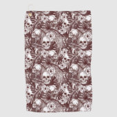 Oerwoud Skulls Golf Towel Golfhanddoek (Voorkant)