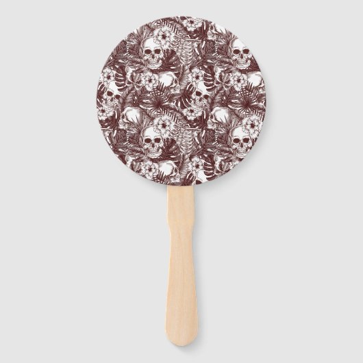 Oerwoud Skulls Hand Fans Handwaaier (Achterkant)