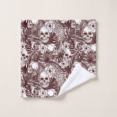 Oerwoud Skulls-handdoekset Bad Handdoek (Wasdoekje)