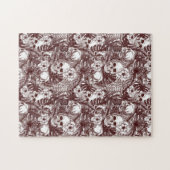 Oerwoud Skulls Jigzaag Puzzle Legpuzzel (Horizontaal)