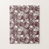 Oerwoud Skulls Jigzaag Puzzle Legpuzzel (Verticaal)