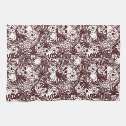 Oerwoud Skulls Kitchen Towel Theedoek (Horizontaal)