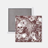 Oerwoud Skulls Magnet (Voorkant / Achterkant)
