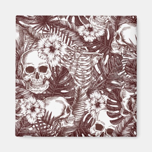 Oerwoud Skulls Magnet (Voorkant)
