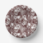 Oerwoud Skulls Paper Bowls Papieren Kommen (Voorkant)