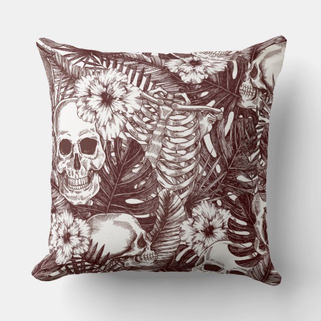 Oerwoud Skulls Pillow Kussen (Voorkant)