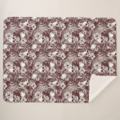 Oerwoud Skulls Sherpa Blanket Deken (Voorkant (horizontaal))