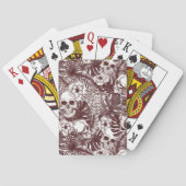 Oerwoud Skulls-speelkaarten Pokerkaarten (Achterkant)