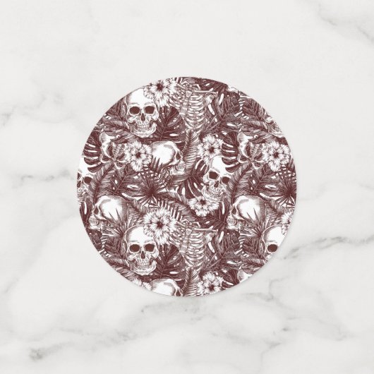 Oerwoud Skulls Table Confetti (Kleine voorkant)