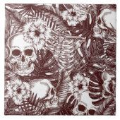 Oerwoud Skulls Tegel Tegeltje (Voorkant)