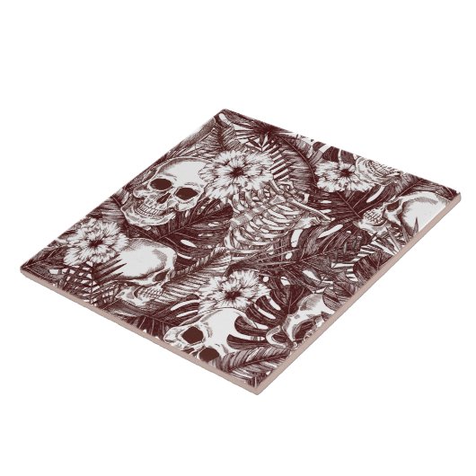 Oerwoud Skulls Tegel Tegeltje (Zijkant)