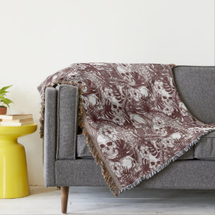 Oerwoud Skulls Throw Deken