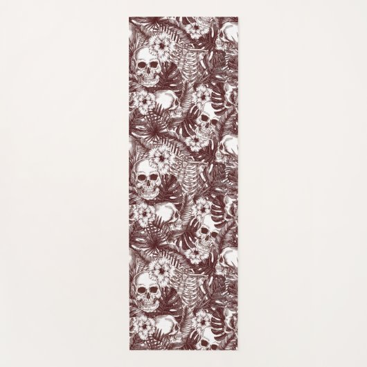 Oerwoud Skulls Yoga Mat (Voorkant)
